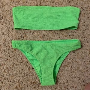 Neon green bikini